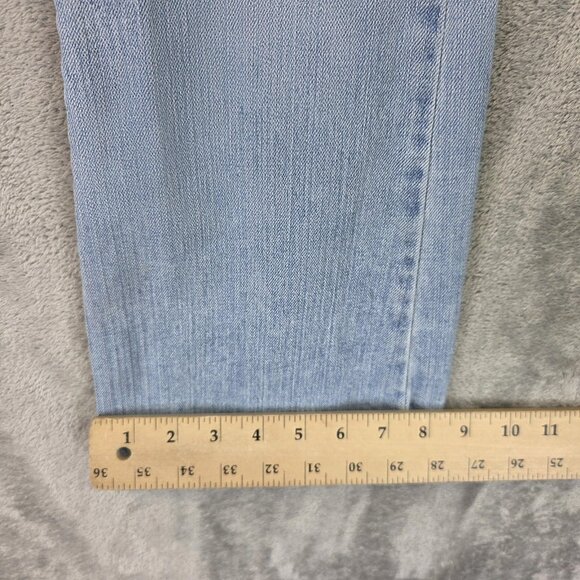Levis 518 Jeans Womens 7 Juniors Light Wash Superlow Boot Cut Frayed Hem Y2K - Picture 7 of 15
